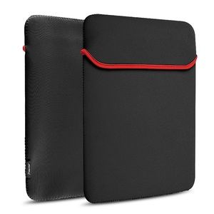 Black Reversible Neoprene Laptop Sleeve Cover